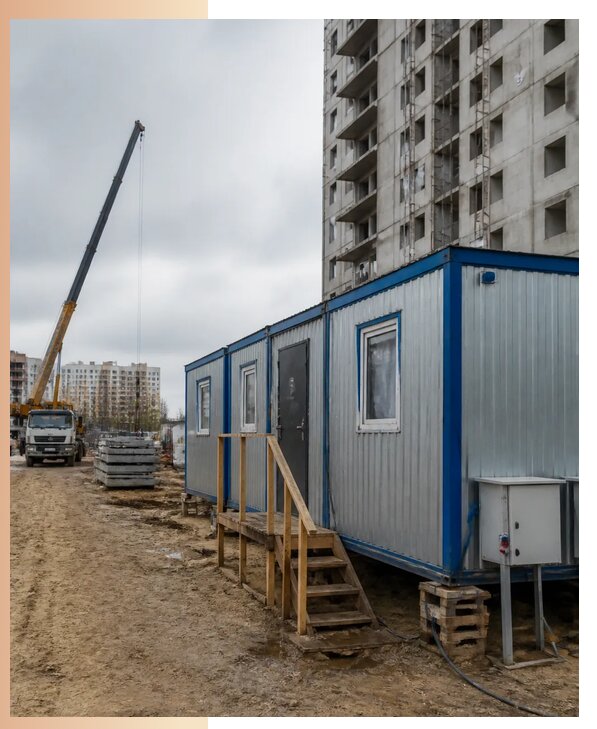 Аренда строительных вагончиков для рабочих в Новокубанске